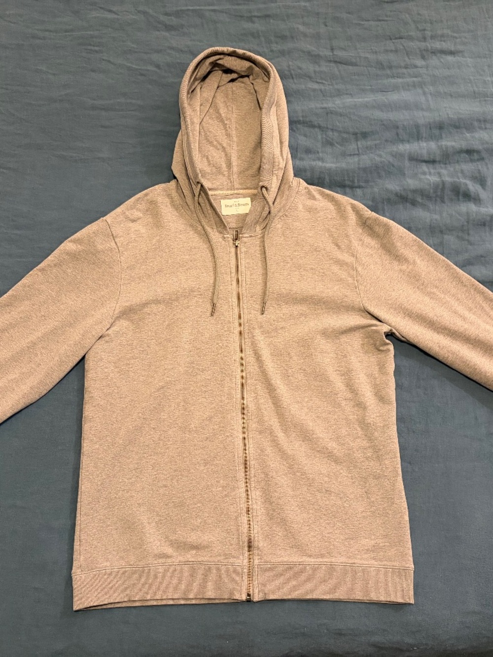 Men's Bread & Boxers Hoodie | Gray | Size L